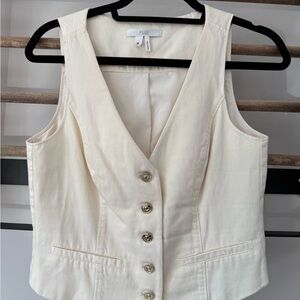 PAIGE Ivory Vest